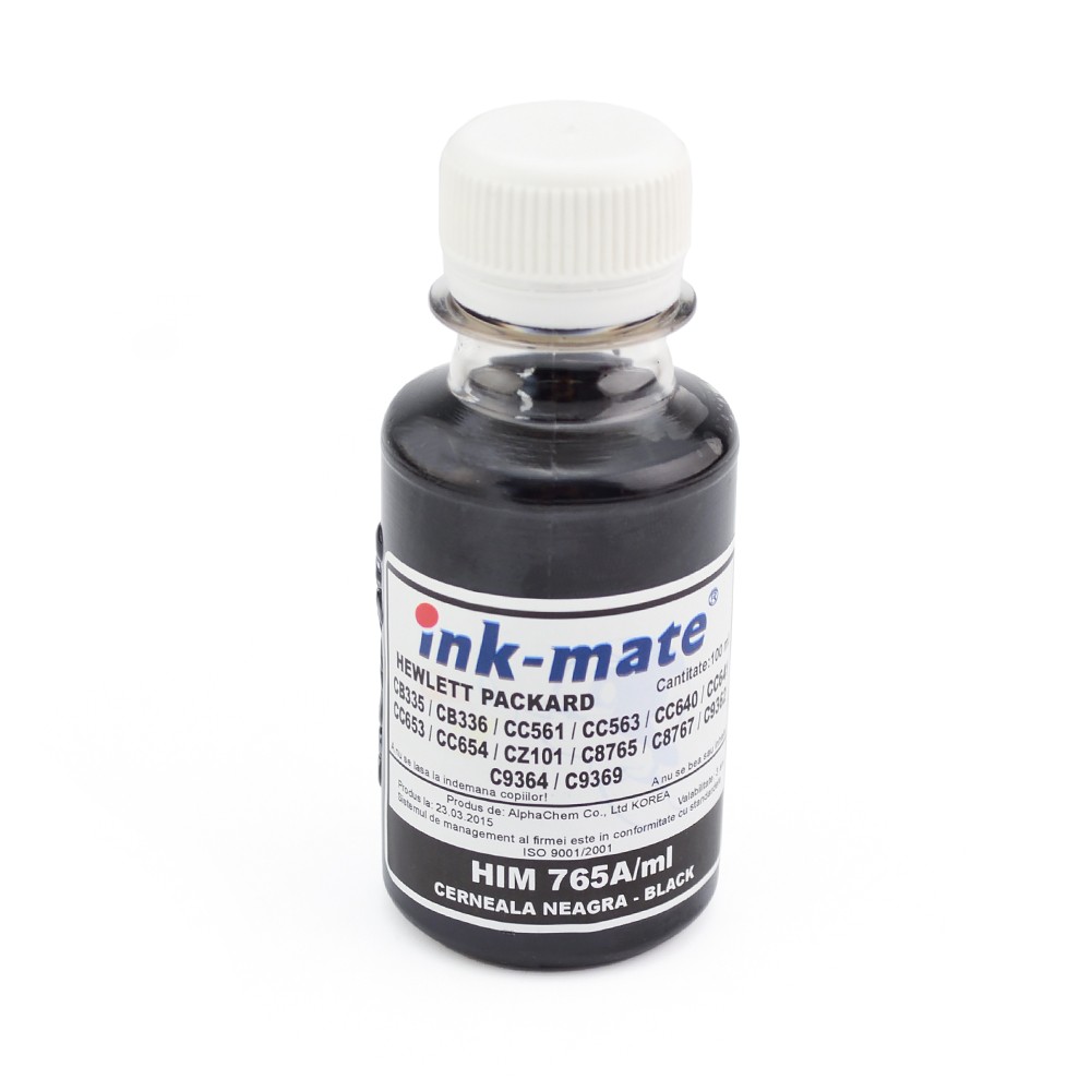 Cerneala refil Black (negru) pentru imprimante HP 100 ml - imagine 4